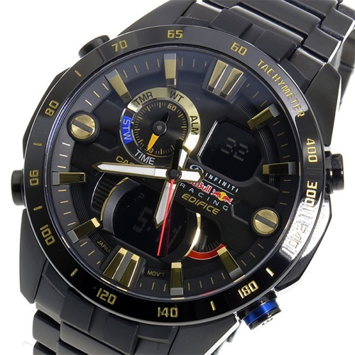 カシオ エディフィス レッドブルコラボモデル クロノ メンズ 腕時計 ERA-201RBK-1A