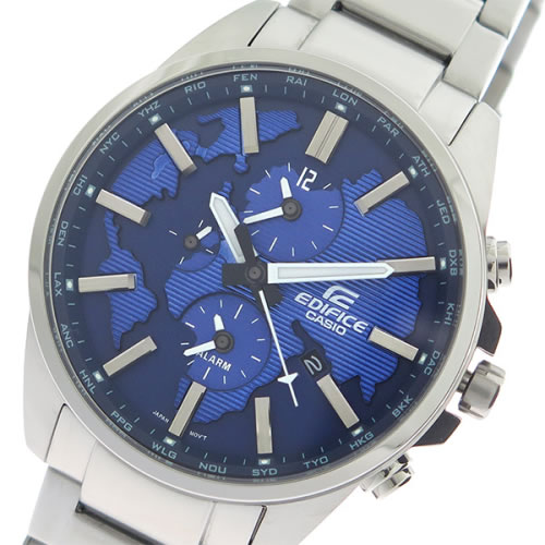 カシオ エディフィス クロノ クオーツ メンズ 腕時計 ETD-300D-2A ブルー/シルバー