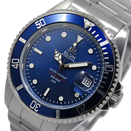 エルジン ELGIN 自動巻き メンズ 腕時計 FK1405S-BL ブルー