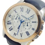 フォッシル FOSSIL グラント クオーツ メンズ クロノ 腕時計 FS4930 ホワイト