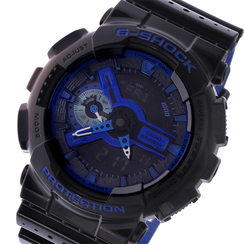 カシオ Gショック ベーシック メンズ 腕時計 GA-110LPA-1A ブラック/ブルー