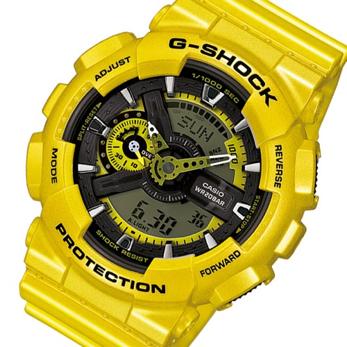 カシオ CASIO Gショック G-SHOCK メンズ 腕時計 GA-110NM-9A イエロー