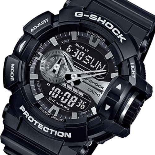 カシオ CASIO Gショック クオーツ メンズ 腕時計 GA-400GB-1A ブラック