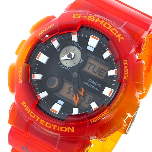 カシオ Gショック ジーライド クオーツ メンズ 腕時計 GAX-100MSA-4AJF オレンジ 国内正規