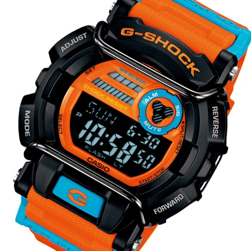 カシオ Gショック ダスティネオンシリーズ メンズ 腕時計 GD-400DN-4 オレンジ