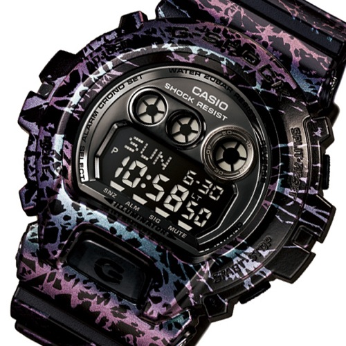 カシオ Gショック ポーラライズドマーブル メンズ 腕時計 GD-X6900PM-1 ブラック