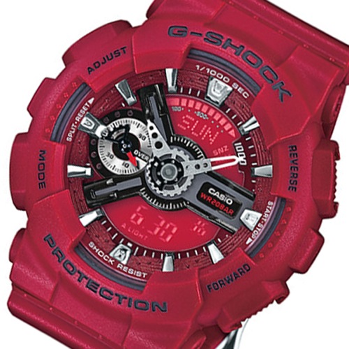 カシオ Gショック エスシリーズ メンズ 腕時計 GMA-S110F-4A レッド
