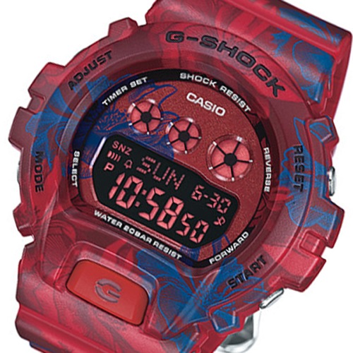 カシオ Gショック エスシリーズ メンズ 腕時計 GMD-S6900F-4 レッド/ブルー