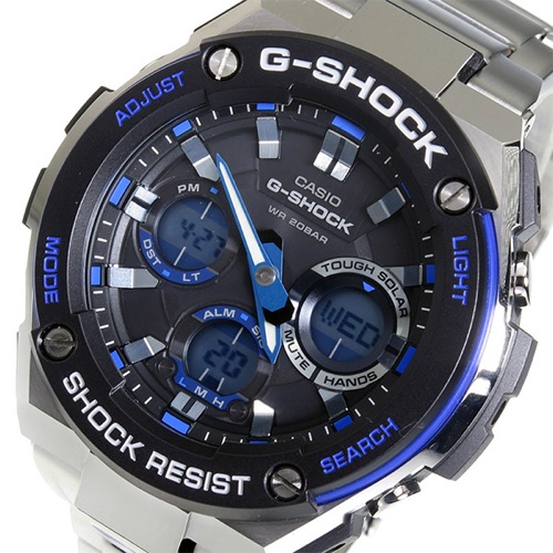 カシオ Gショック Gスチール クオーツ メンズ 腕時計 GST-S100D-1A2 ブラック