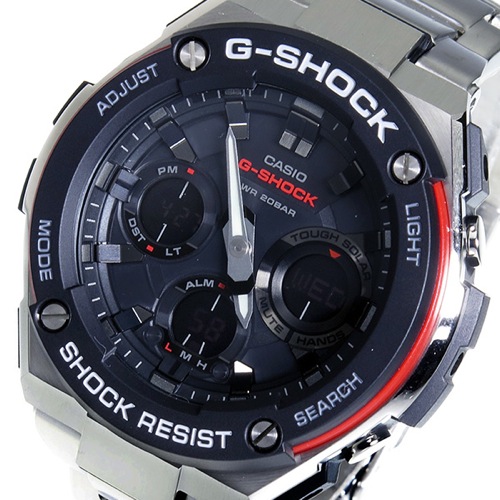 カシオ Gショック Gスチール クオーツ メンズ 腕時計 GST-S100D-1A4 ブラック