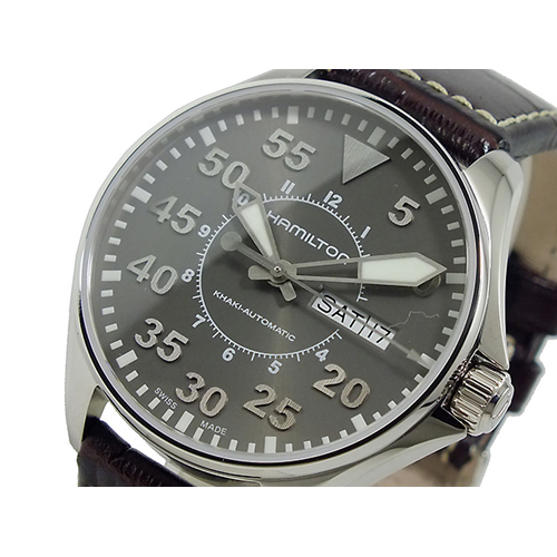 ハミルトン HAMILTON メンズ カーキ パイロット 自動巻 腕時計 H64425585
