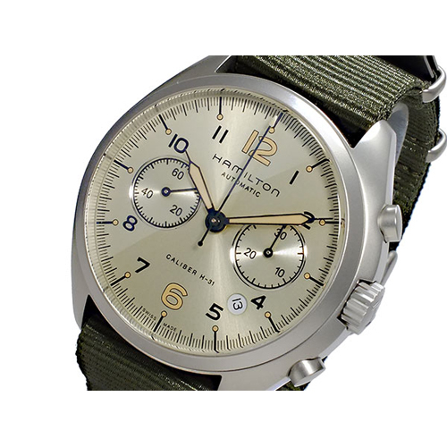 ハミルトン カーキ パイロット パイオニア クロノグラフ 自動巻き メンズ 腕時計 H76456955
