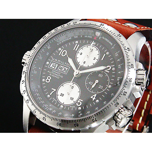 ハミルトン メンズ カーキ KHAKI X-ウィンド 自動巻き 腕時計 H77616533