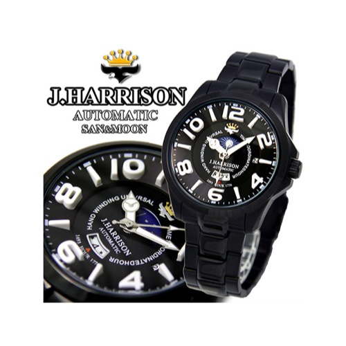 ジョンハリソン JOHN HARRISON 自動巻き 腕時計 JH-022BW ホワイト