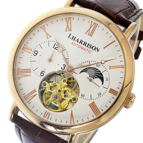 ジョンハリソン JOHN HARRISON 自動巻き メンズ 腕時計 JH-039PW ホワイト