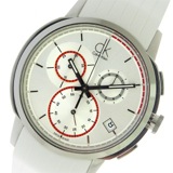 カルバンクライン クロノグラフ クオーツ メンズ 腕時計 K1V27938 シルバー/ホワイト