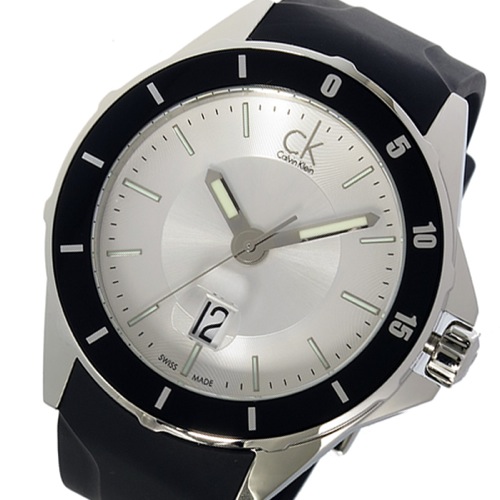 カルバンクライン プレイ PLAY クオーツ メンズ 腕時計 K2W21XD6 シルバー
