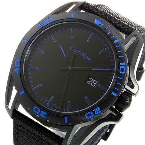 カルバン クライン クオーツ メンズ 腕時計 K5Y31YB1 ブラック/ブルー