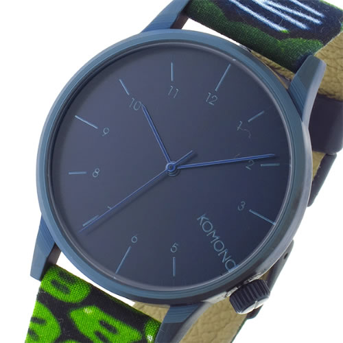 コモノ Winston-Vlisco-Indigo クオーツ メンズ 腕時計 KOM-W2902 インディゴブルー