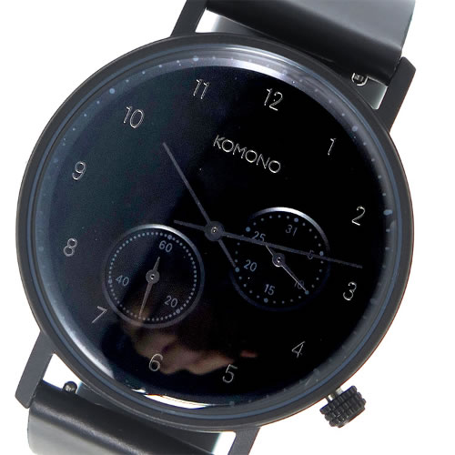 コモノ クオーツ メンズ 腕時計 KOM-W4004 ブラック