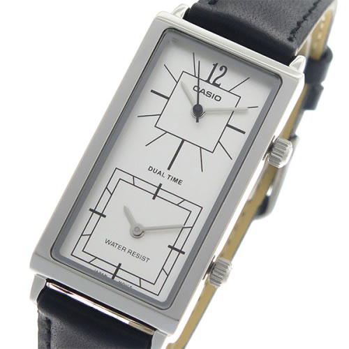  【希少逆輸入モデル】 カシオ クオーツ ユニセックス 腕時計 LTP-E151L-7B シルバー/ブラック