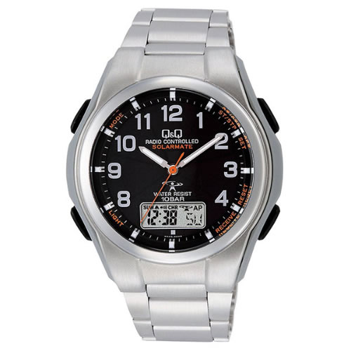 シチズン 電波ソーラー メンズ 腕時計 MD02-205 シルバー