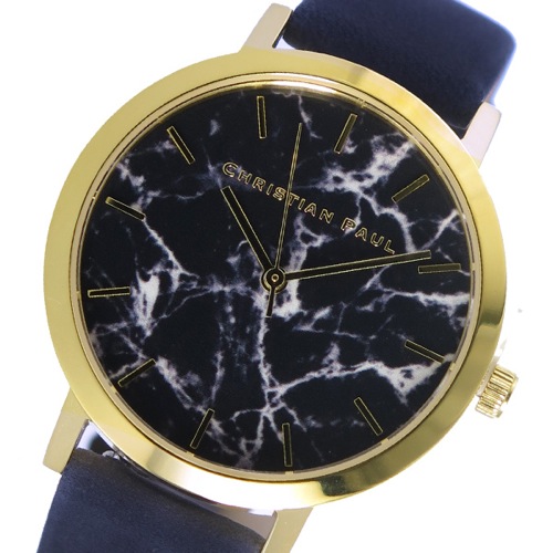 クリスチャンポール マーブル ユニセックス 腕時計 MR-11 (MAR-09) ゴールド/ネイビー