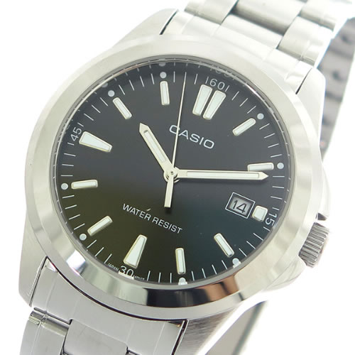 【希少逆輸入モデル】 カシオ クオーツ メンズ 腕時計 MTP-1215A-1A2 ブラック/シルバー