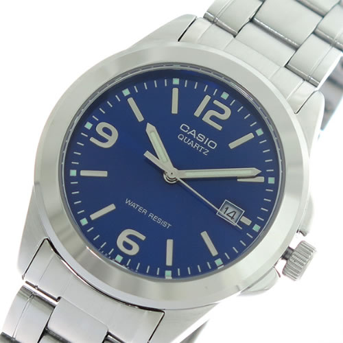 【希少逆輸入モデル】 カシオ クオーツ メンズ 腕時計 MTP-1215A-2A ブルー/シルバー