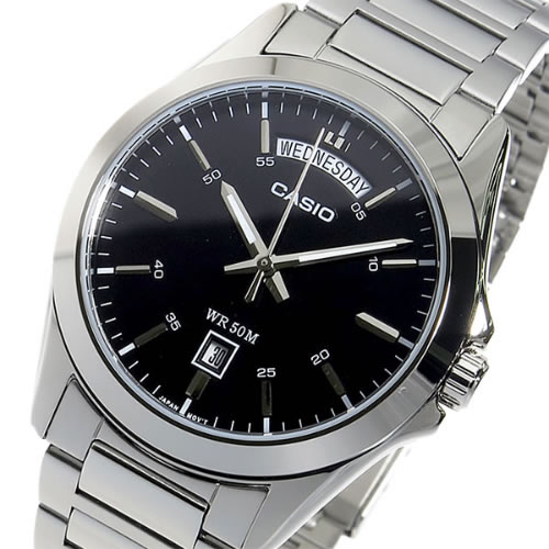 【希少逆輸入モデル】 カシオ クオーツ メンズ 腕時計 MTP-1370D-1A1VDF ブラック