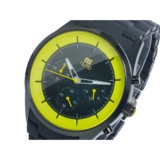 ヌーティッド CRATER クオーツ メンズ クロノ 腕時計 N-1404P-A BK/YE