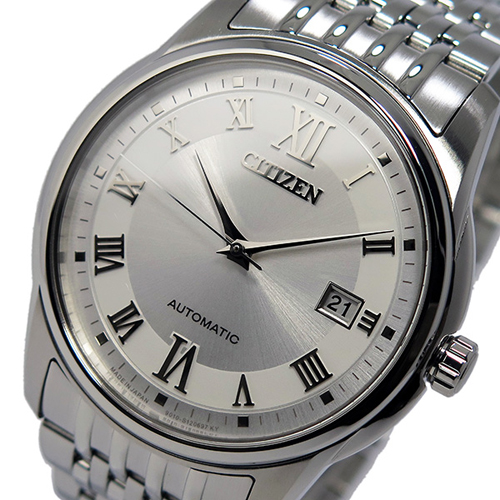 シチズン CITIZEN メカニカル 自動巻き メンズ 腕時計 NB0050-54A ホワイト