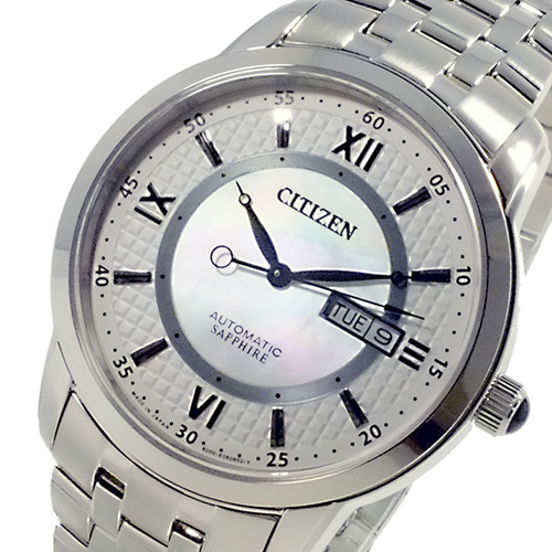 シチズン メカニカル 日本製 自動巻 メンズ 腕時計 NH8300-57A ホワイト