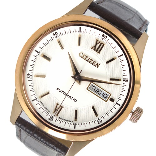 シチズン 自動巻き メンズ 腕時計 NY4053-05A オフホワイト