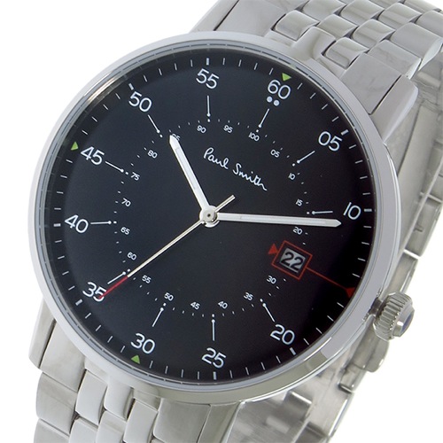 ポールスミス ゲージ クオーツ メンズ 腕時計 P10073 ブラック