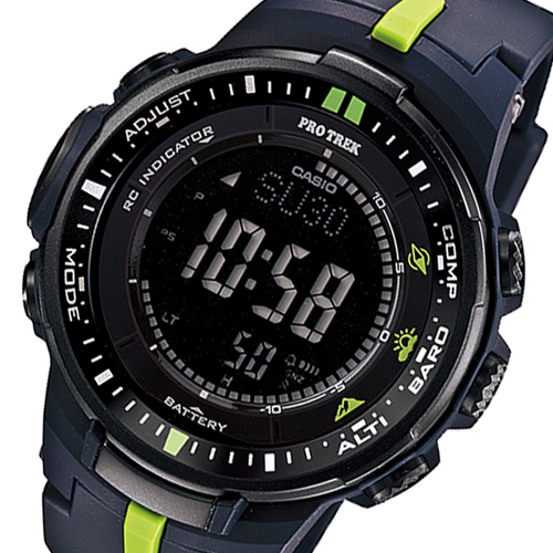 カシオ プロトレック 電波 タフソーラー メンズ 腕時計 PRW-3000-2 ネイビー