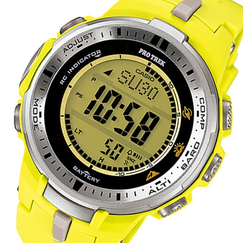 カシオ プロトレック タフソーラー メンズ 腕時計 PRW-3000-9B イエロー