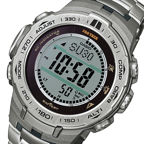 カシオ プロトレック ソーラー クオーツ メンズ 腕時計 PRW-3100T-7 シルバー