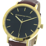 クリスチャンポール CHRISTIAN PAUL 腕時計 メンズ レディース クォーツ RBG4309 ロウ RAW ブラック ブラウン
