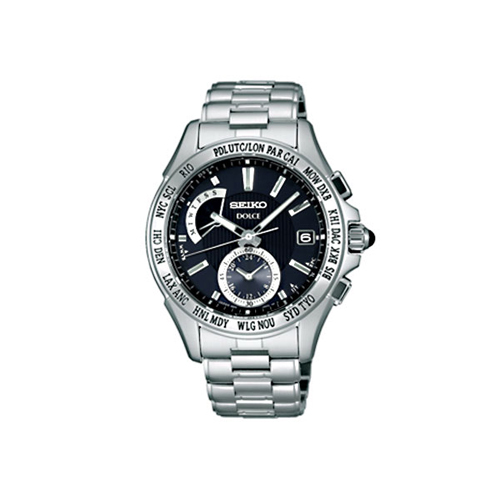 セイコー ドルチェ ソーラー 電波 メンズ デュアルタイム 腕時計 SADA013 国内正規