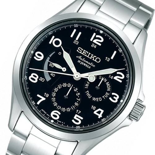 セイコー SEIKO プレザージュ 自動巻き メンズ 腕時計 SARW015 ブラック 国内正規