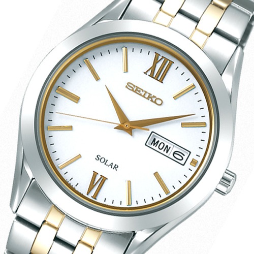 セイコー SEIKO スピリット ソーラー メンズ 腕時計 SBPX085 ホワイト 国内正規