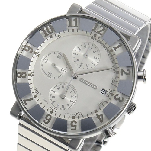 セイコー スピリット SEIKO×SOTTSASS クロノ メンズ 腕時計 SCEB035 ホワイト