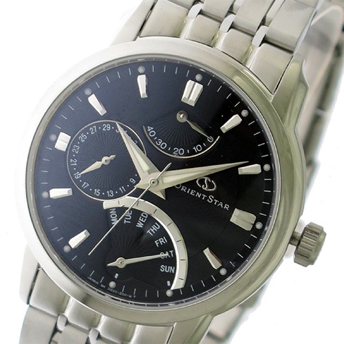 オリエントスター 自動巻き メンズ 腕時計 SDE00002B0 ブラック/シルバー