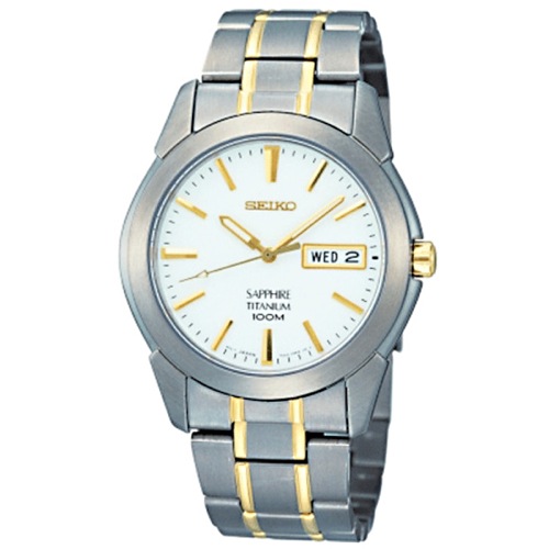 セイコー チタン クオーツ メンズ 腕時計 SGG733P1 ホワイト