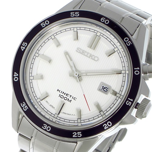 セイコー SEIKO キネティック クオーツ メンズ 腕時計 SKA639P1 ホワイト