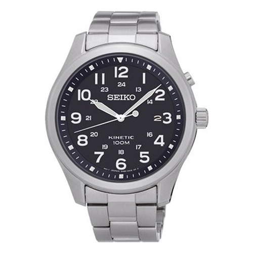 セイコー SEIKO キネティック クオーツ メンズ 腕時計 SKA721P1 ブラック