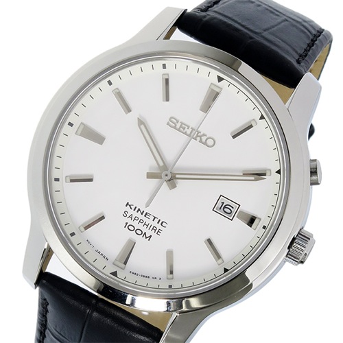 セイコー キネティック クオーツ メンズ 腕時計 SKA743P1 ホワイト