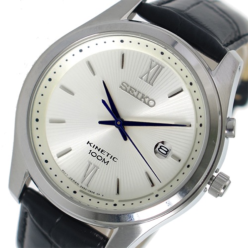 セイコー SEIKO キネティック クオーツ メンズ 腕時計 SKA771P1 ホワイト