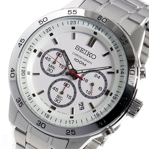 セイコー SEIKO クオーツ クロノ メンズ 腕時計 SKS515P1 ホワイト
